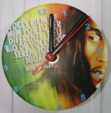 Relógio de parede personalizado tipo CD  Bob Marley