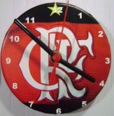 Relógio de parede personalizado tipo CD  Flamengo 2