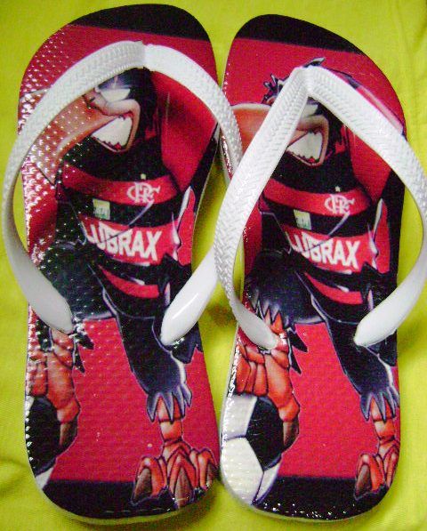 Sandálias similares personalizadas Flamengo 3