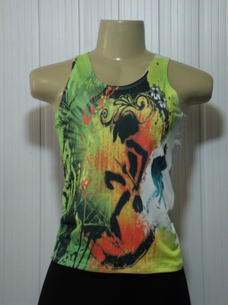 Camisa femininas Rastafare