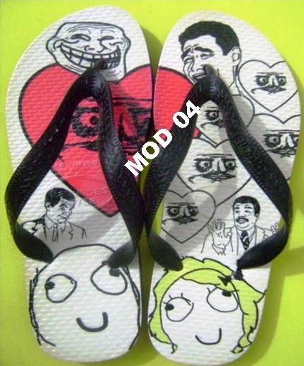 Havaianas personalizadas MEMES MOD 04